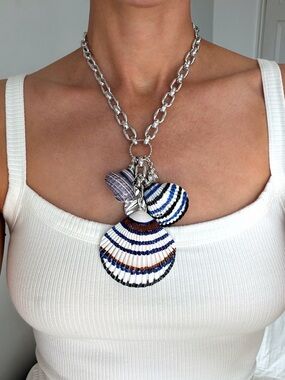 Chico’s Statement Shell Pendant Necklace